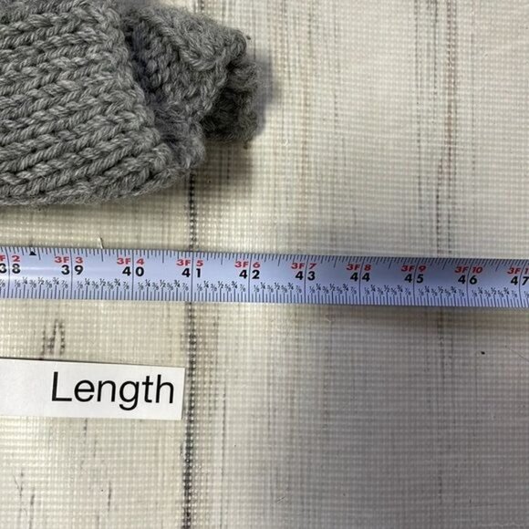 BLAYDE Sweater Cardigan NWT Chunky Cable Knit Gray Waterfall Wool Size Small - Picture 9 of 12